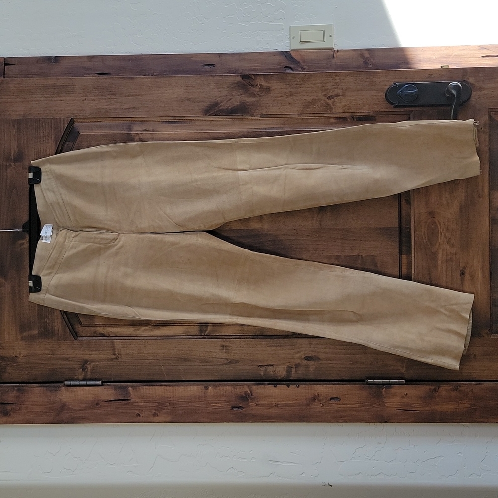 Suede pants